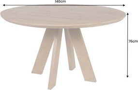 Masa rotunda din lemn de mango ART WOOD 140cm