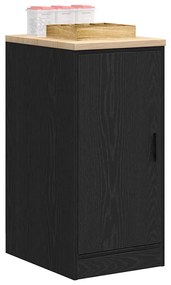 vidaXL Dulap depozitare garaj negru 40x51x85 cm lemn masiv de pin