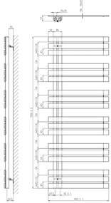 Sapho - Radiator de baie SILVANA 680W/230V 60x150 cm, alb