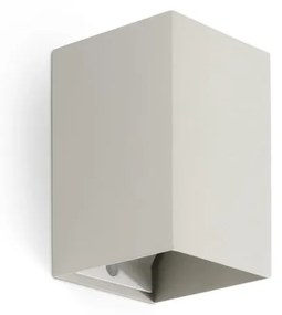 Aplica perete aluminiu gri, 1xGU10, LUNE square