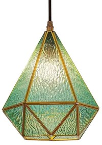 Lustră pe cablu Rabalux 72244 NORAH 1xE14/40W/230V albastru/auriu