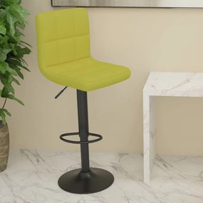 vidaXL Scaun de bar, verde, material textil