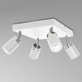 Spot RENO 4xGU10/60W/230V alb/crom