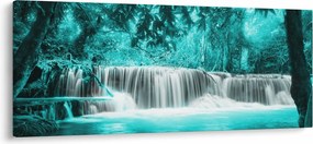 Tablou - Cascada albastră (120x50 cm)