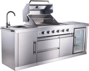 Bucătărie de grădină cu grill și frigider Avenberg TRINITY
