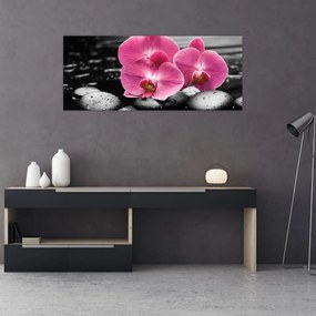 Tablou - Orhidee roz (120x50 cm)