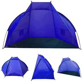 Cort semi-deschis, albastru