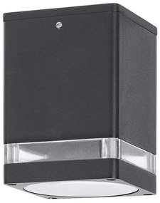 Spot aplicat pentru iluminat exterior design modern IP54 Zombor antracit 9x9cm