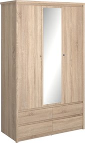 Dulap cu oglindă 3D4S, stejar sonoma, NORTY TYP 1