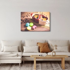 Tablou cu cafea și macarooni (90x60 cm)