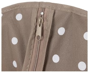 Husă de protecție pentru haine de agățat Compactor Dots, 100 cm, bej