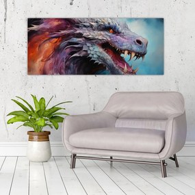 Tablou - Ilustrație a unui dragon (120x50 cm)