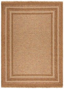 Covor pentru exterior și interior în culoare naturală 120x170 cm Layla Border – Flair Rugs