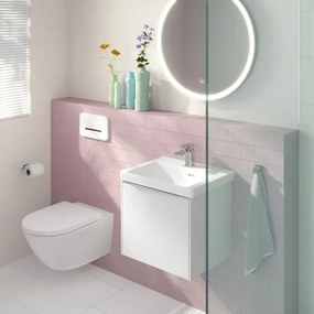 Vas WC suspendat Villeroy &amp; Boch, Subway 3.0, 56x37cm, TwistFlush, 4670T0T2