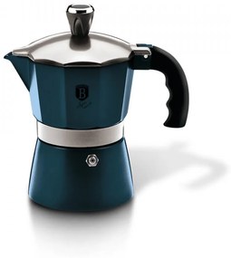 Espressor cafea pentru aragaz (Cafetiera) 3 cesti Aquamarine Metallic Line Berlinger Haus BH 6383