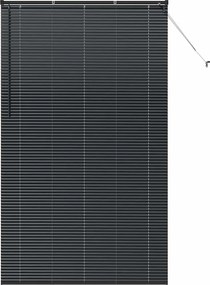 vidaXL Jaluzele venetiene Manual Negru 220 x 130 cm Aluminiu