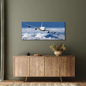 Tablou - Avion în nori (120x50 cm)