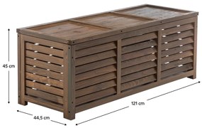 Cutie de depozitare pentru grădină, maro, LADAM