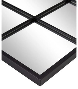 Oglindă de perete cu ramă metalică neagră Westwing Collection Clarita, 60 x 90 cm