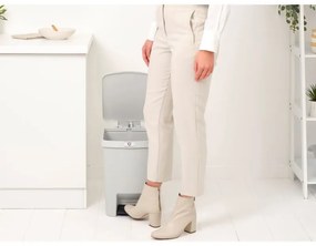 Coș cu pedală Brabantia StepUp 1008483, 25 L, Materiale ecologice, Deschidere mare, Gri deschis