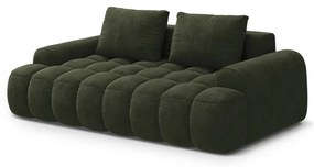 Canapea verde cu tapițerie din catifea 200 cm Linz – Cosmopolitan Design