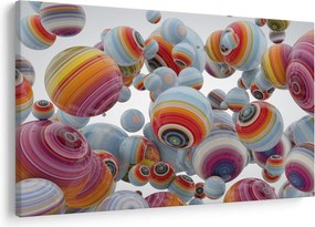 Tablou cu bile pictate (90x60 cm)