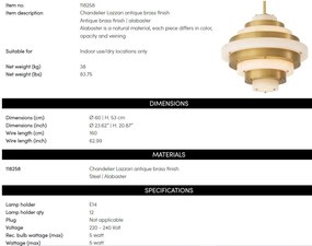 Candelabru LUX design deosebit Lazzari