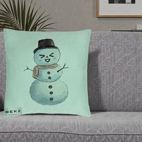 Perna Decorativa Om de Zapada Kawaii Haios, 40x40 cm, Verde Menta, Husa Detasabila, Perna Inclusa, BEKZ®