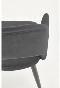 Scaun de bucaterie Rainer, gri/negru