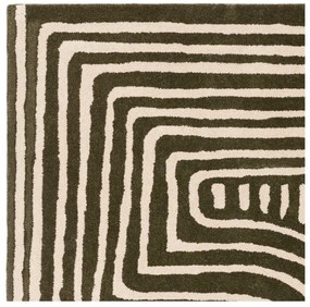 Covor verde handmade din lână 120x170 cm Reef – Asiatic Carpets