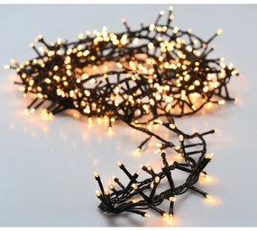 Lanț luminos exterior Twinkle, 20 m, 1000 LED, alb cald, temporizator, IP44, 20 m