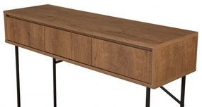 Consola Mia Walnut-Negru