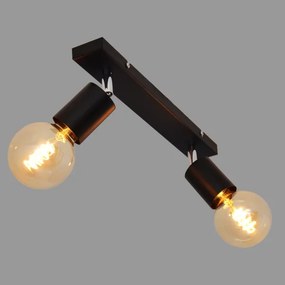 Spot TUNE 2xE27/20W/230V negru