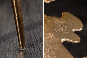 Masuta cu aspect deosebit Leaf 57cm, auriu