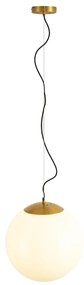 Lampă suspendată scandinavă din sticlă opal 40 cm - Ball 40