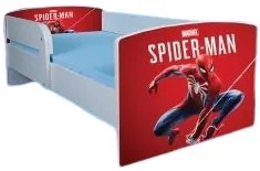 Pat Baieti 2-12 ani Spider Man 2 cu saltea inclusa 160x80 cm, varianta cu sertar ptv1743