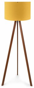 Lampa de Podea Tripod AYD-1522, Soclu E27, Max. 60W, Culoare Galben / Maro