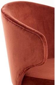 Set de scaune de sufragerie roșu deschis 2 buc. tapițat Kosaka – Light &amp; Living