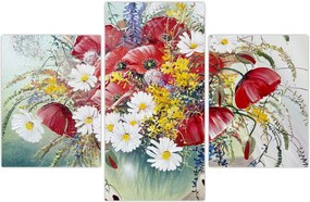 Tablou - Vază cu flori sălbatice (90x60 cm)