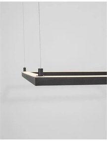 Lustra suspendata LED dimabila design modern ETERNA negru NVL-9990734