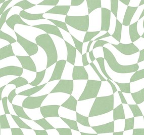 Fototapet, Psychedelic Chess, Green, Rebel Walls