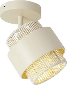 Spot modern bej cu sfoară, rotativ și înclinabil - Kora