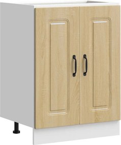 vidaXL Dulap de bază pentru chiuvetă Stejar Sonoma Lemn prelucrat