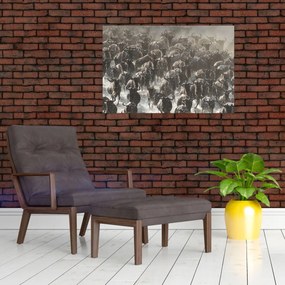 Tablou - Turmă de antilope sălbatice (90x60 cm)