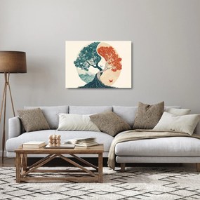 Tablou pe sticlă – Arbore plin de energie (70x50 cm)
