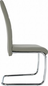 Scaun de bucătărie, gri deschis/cusătura deschisă, ABIRA NEW