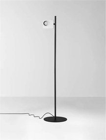 Lampa de podea LED cu spot directionabil stil minimalist KEDROS alb