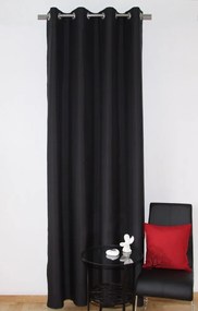 Draperie decorativă gata cusută, culoarea neagră Lungime: 270 cm