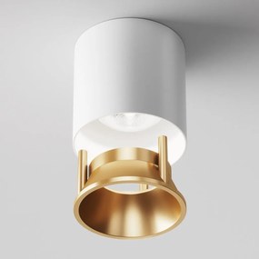 Spot LED aplicat, plafoniera dimabil design tehnic Alfa alb 7cm, 4000K