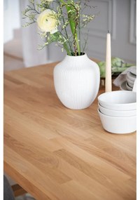 Masă de dining din lemn de stejar lustruit Rowico Brooklyn, 170 x 95 cm